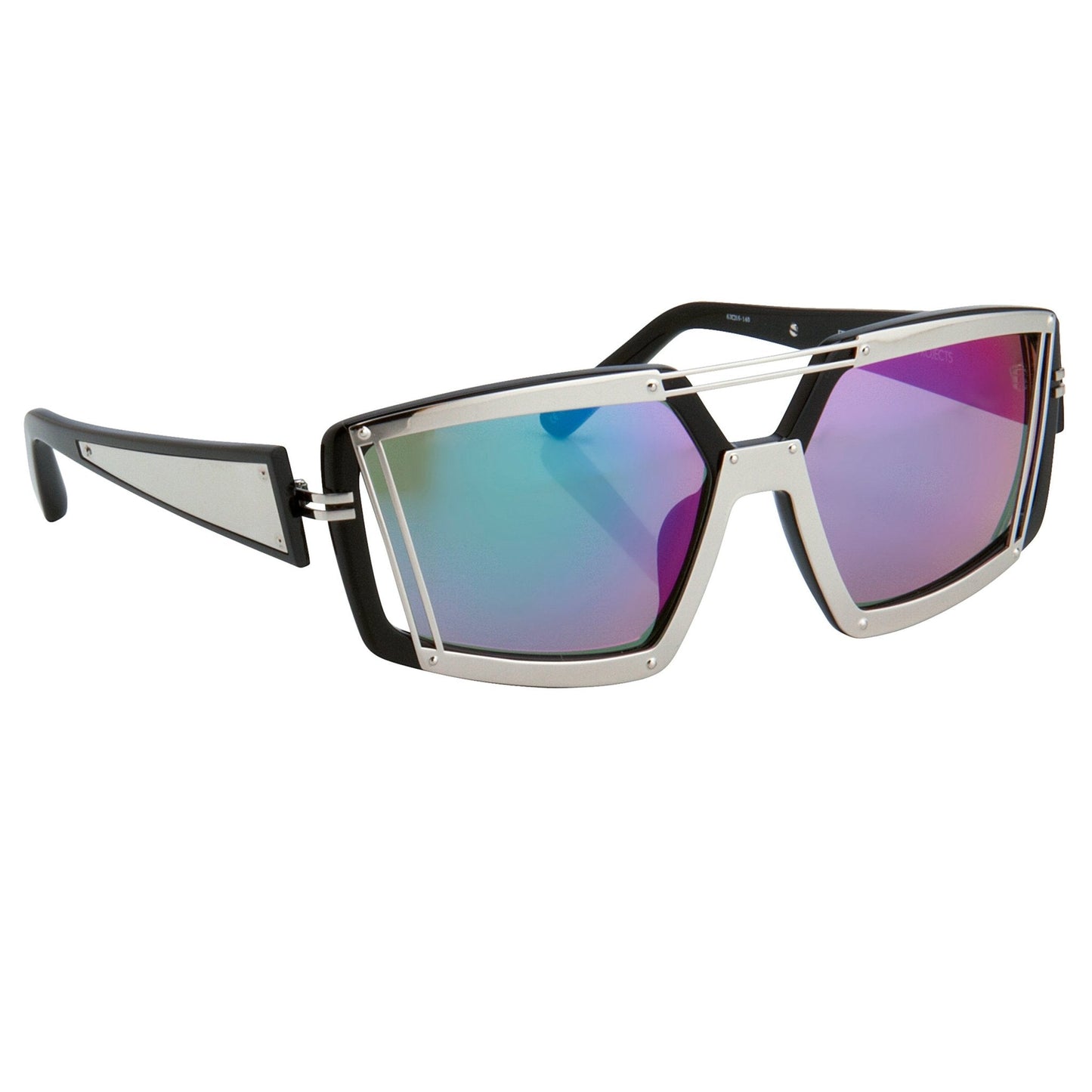 Prabal Gurung Sunglasses Rectangular Black and Purple PG3C4SUN