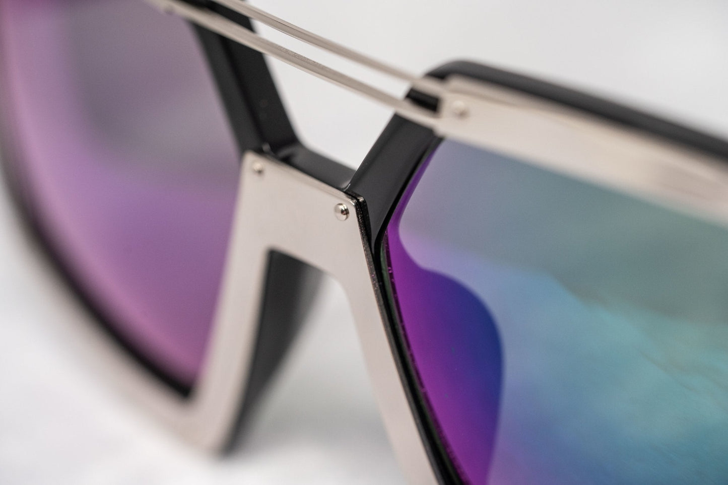 Prabal Gurung Sunglasses Rectangular Black and Purple PG3C4SUN