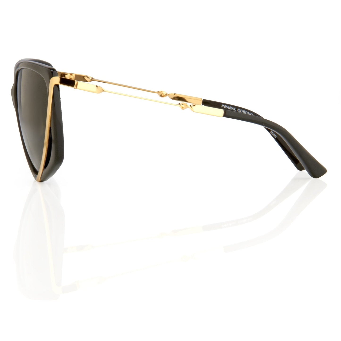 Prabal Gurung Sunglasses Rectangular Black and Grey