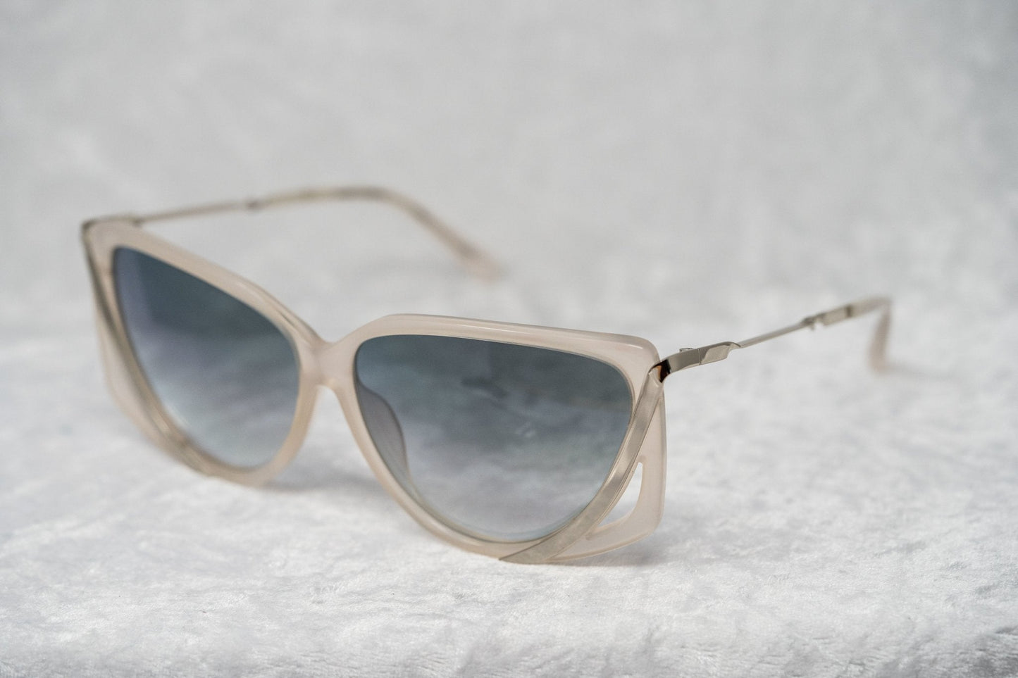 Prabal Gurung Sunglasses Rectangular White and Grey