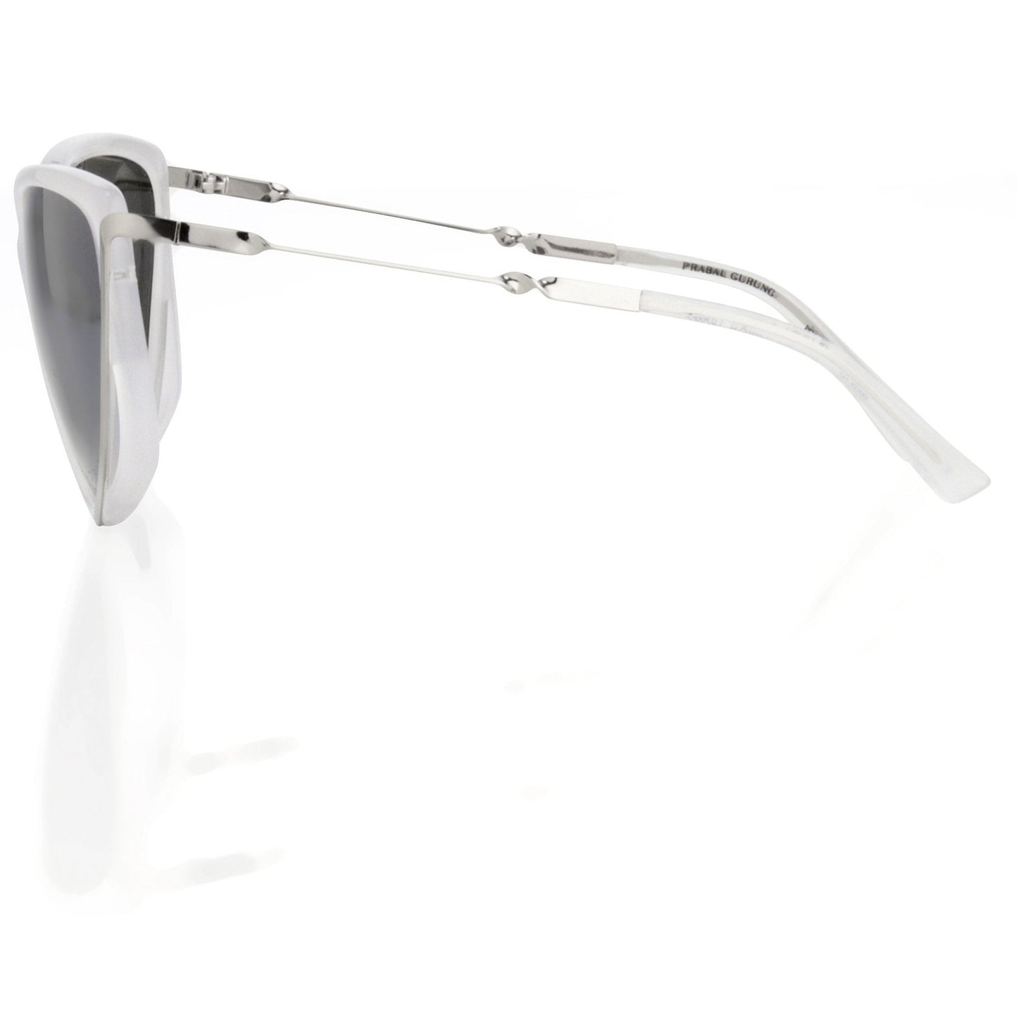 Prabal Gurung Sunglasses Rectangular White and Grey