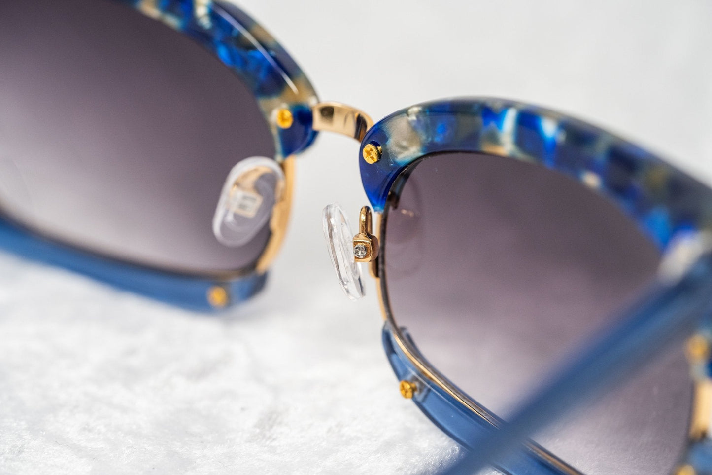 Prabal Gurung Sunglasses Rectangular Blue and Purple
