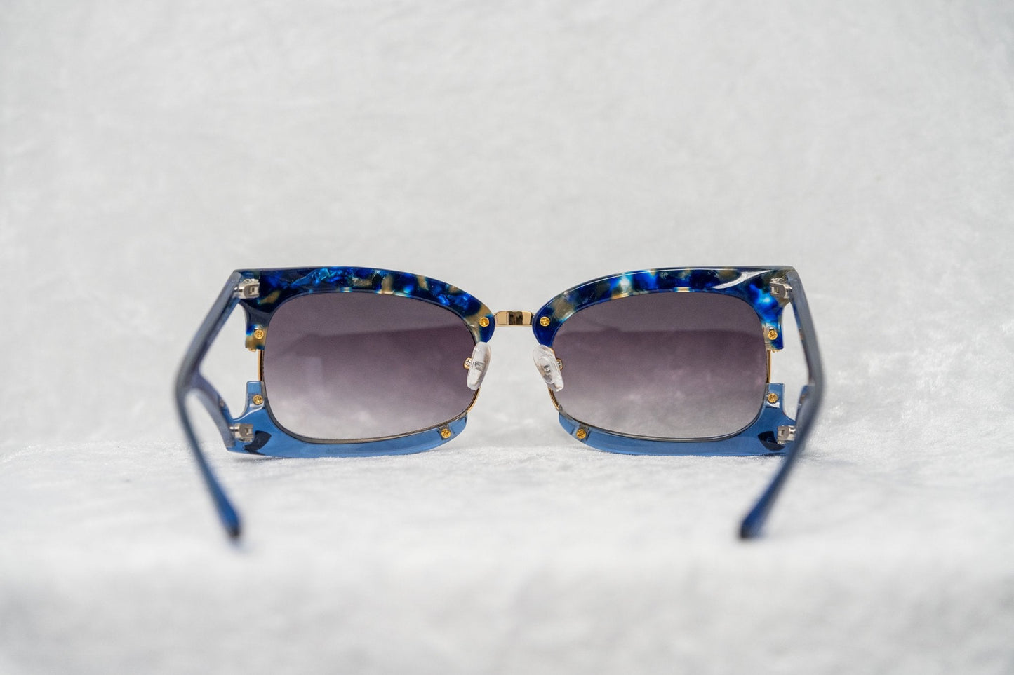 Prabal Gurung Sunglasses Rectangular Blue and Purple