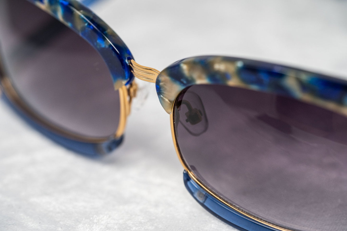 Prabal Gurung Sunglasses Rectangular Blue and Purple