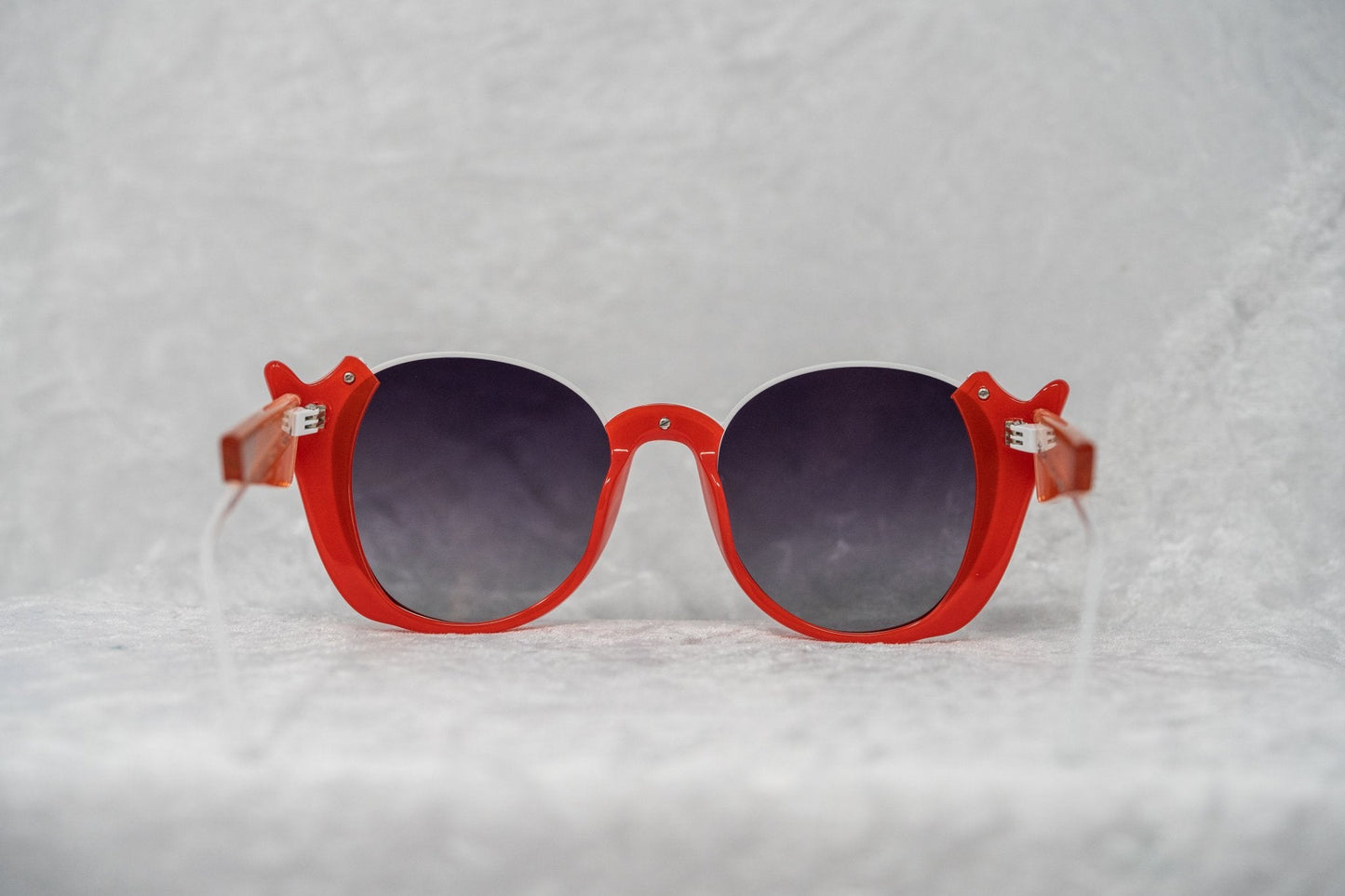 Prabal Gurung Ladies Sunglasses Round Crimson and Grey PG24C4SUN