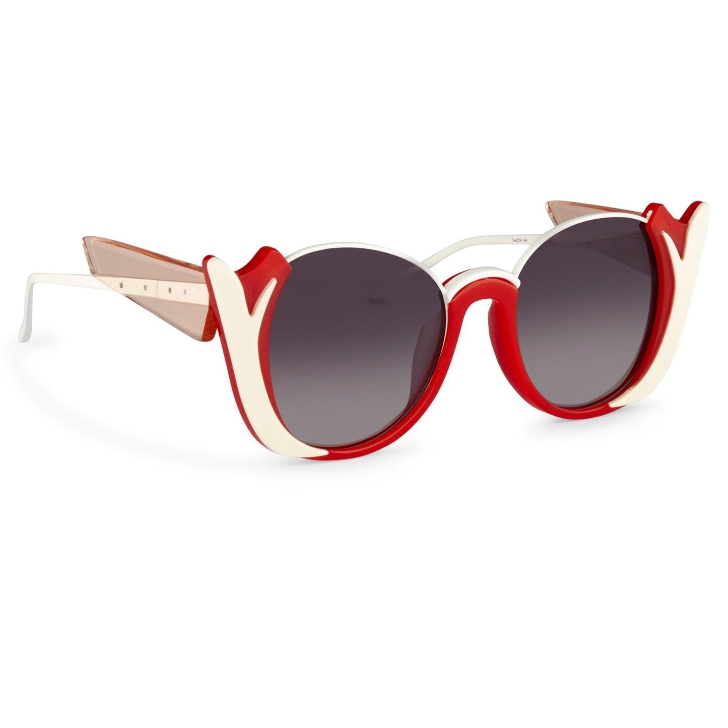 Prabal Gurung Ladies Sunglasses Round Crimson and Grey PG24C4SUN