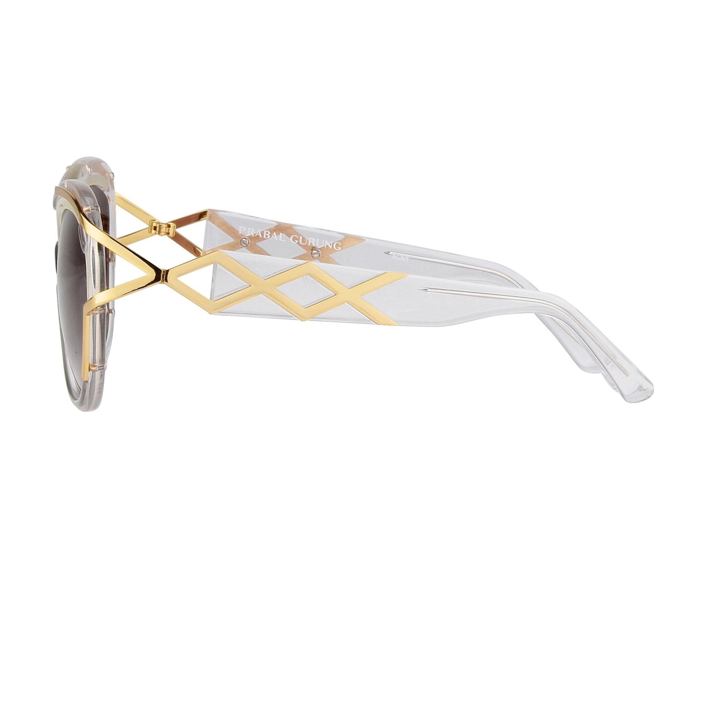 Prabal Gurung Sunglasses Square Olive and Grey