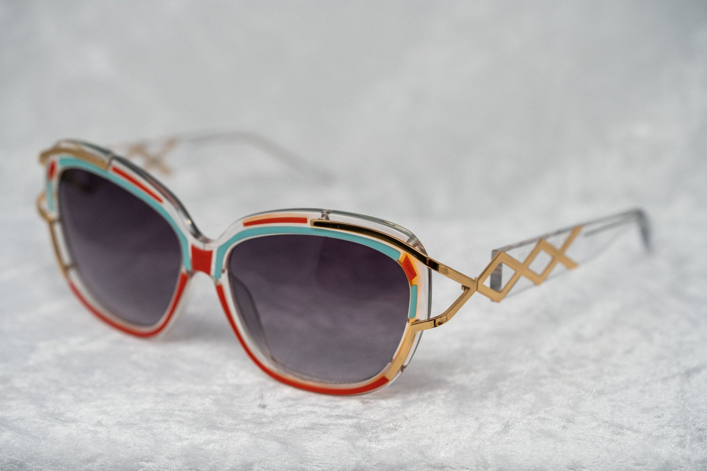 Prabal Gurung Sunglasses Square Red and Grey