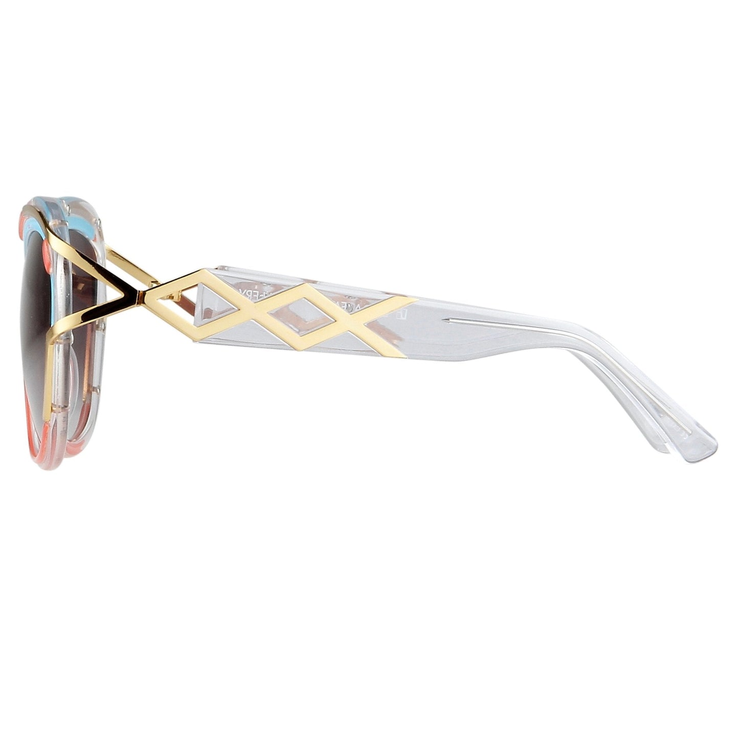Prabal Gurung Sunglasses Square Red and Grey