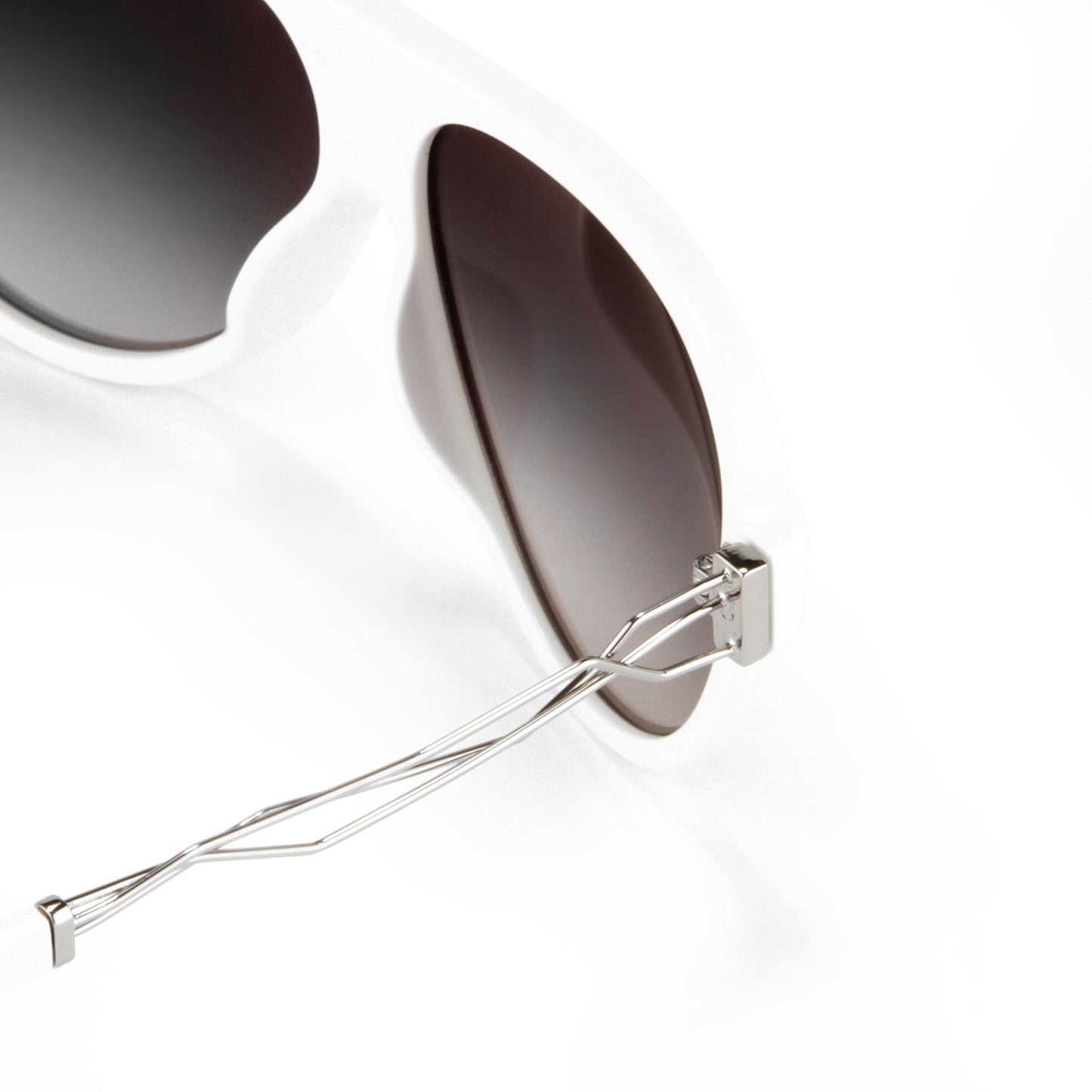 Prabal Gurung Sunglasses White and Grey