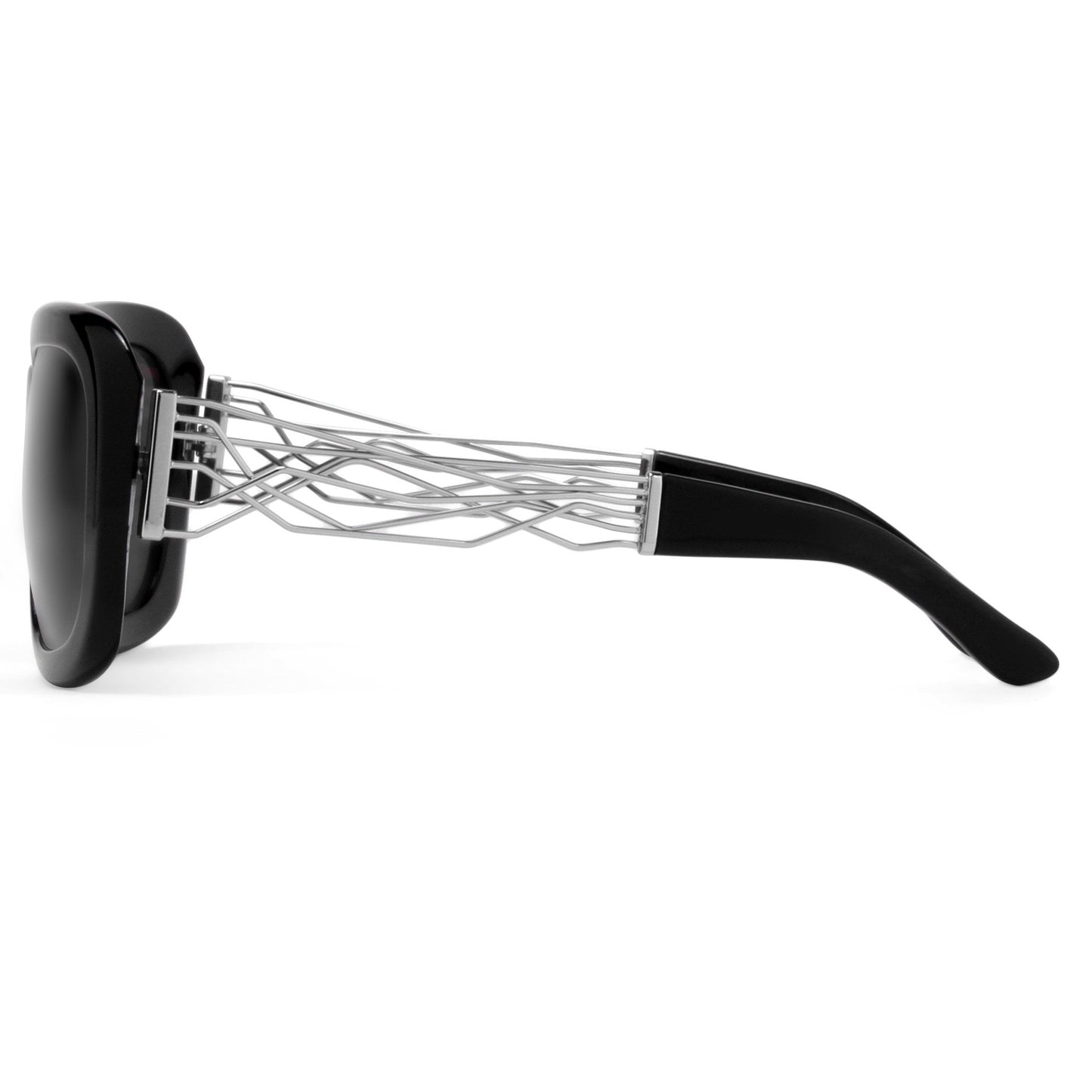 Prabal Gurung Sunglasses Rectangle Black and Grey