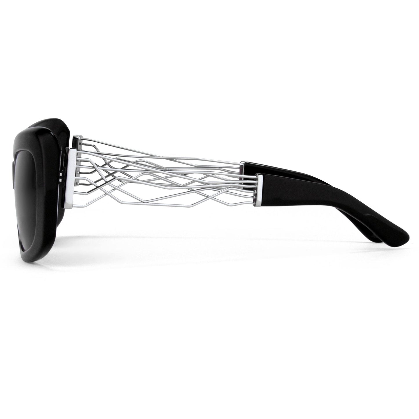 Prabal Gurung Sunglasses Rectangle Black and Grey