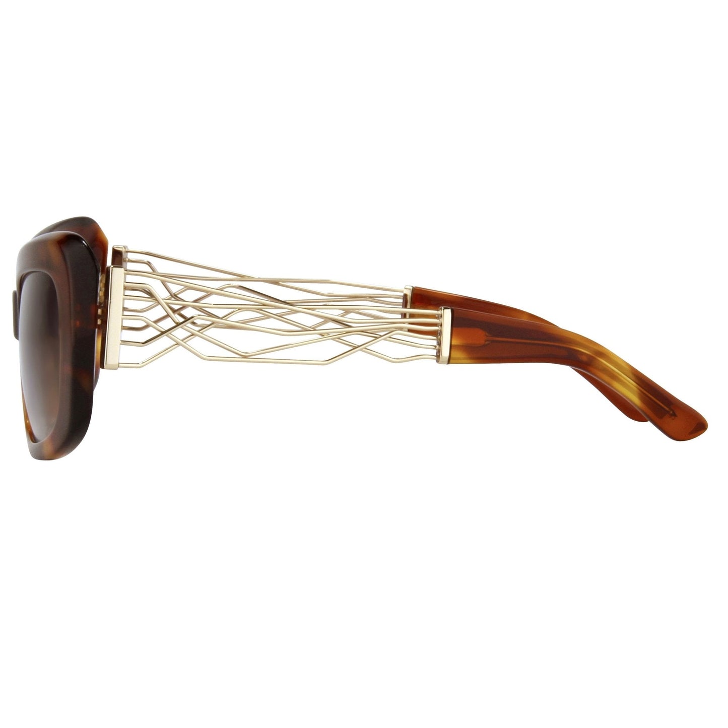 Prabal Gurung Sunglasses Rectangle Tortoise Shell and Grey