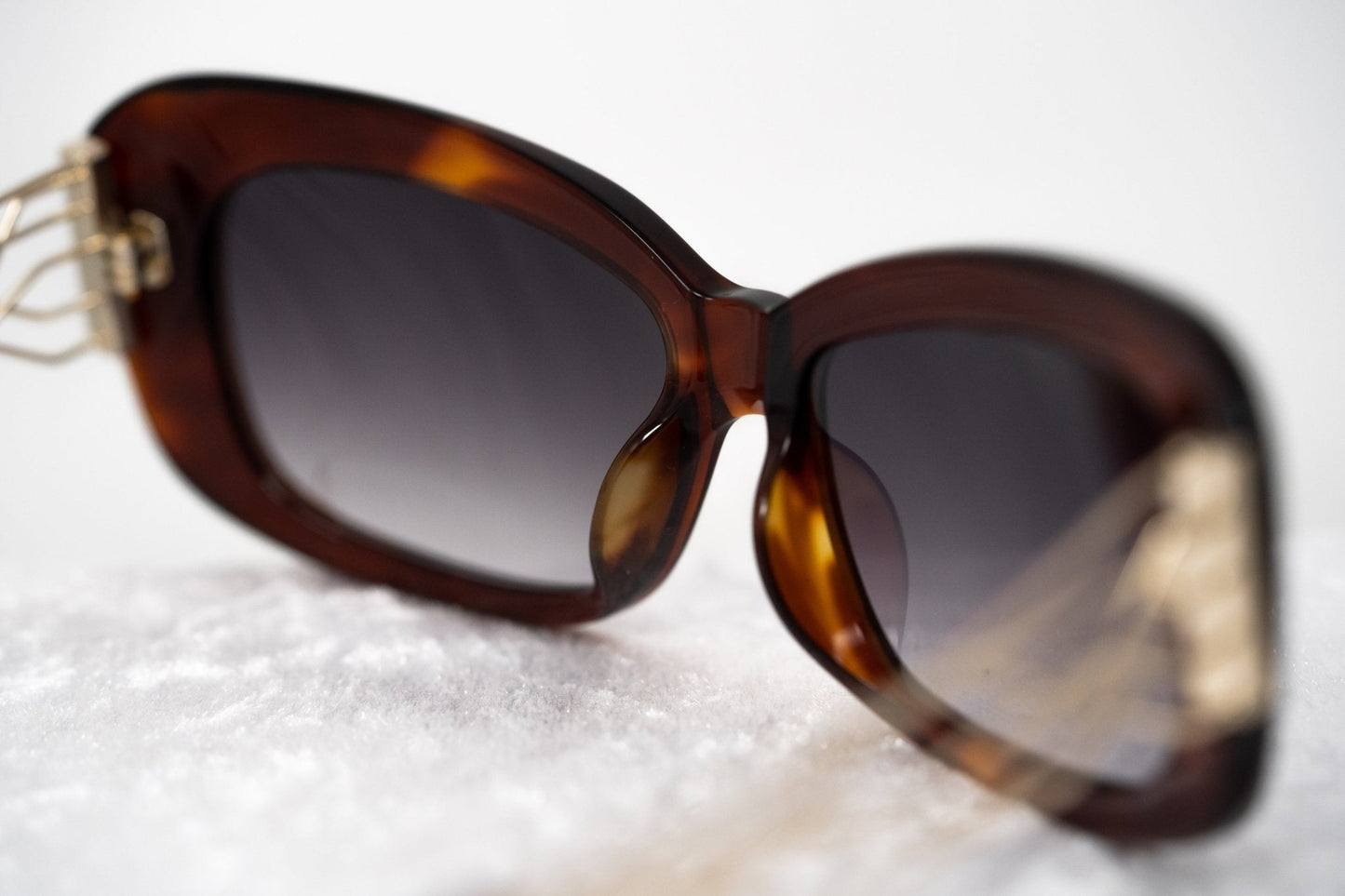 Prabal Gurung Sunglasses Rectangle Tortoise Shell and Grey