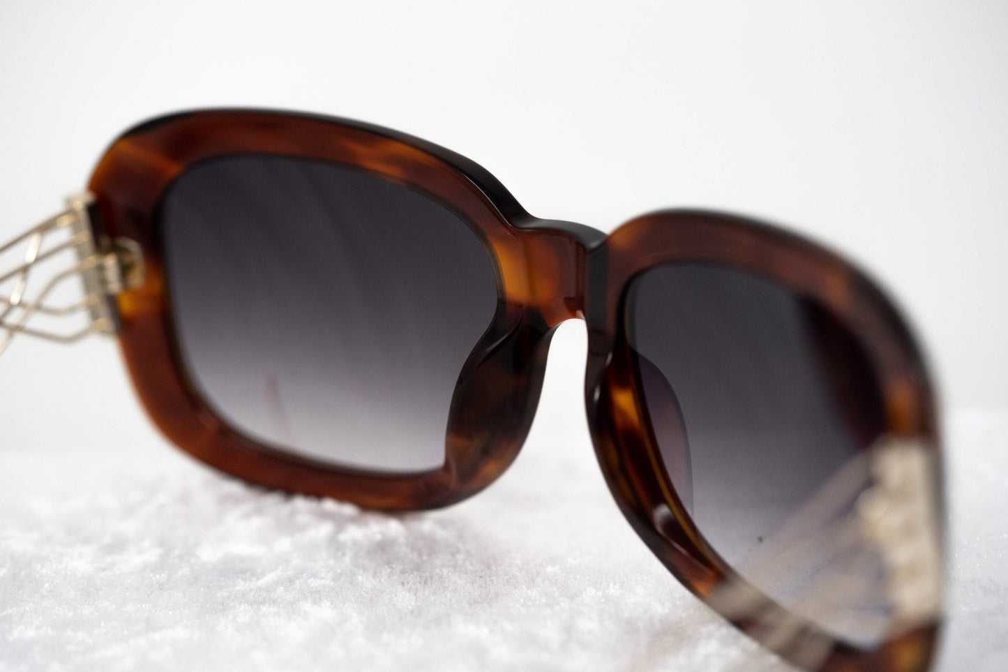 Prabal Gurung Sunglasses Rectangle Tortoise Shell Acetate and Grey