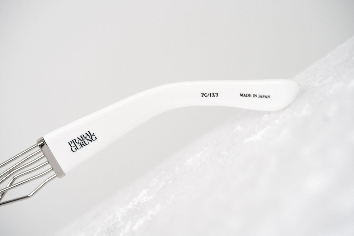 Prabal Gurung Sunglasses Rectangle White and Grey