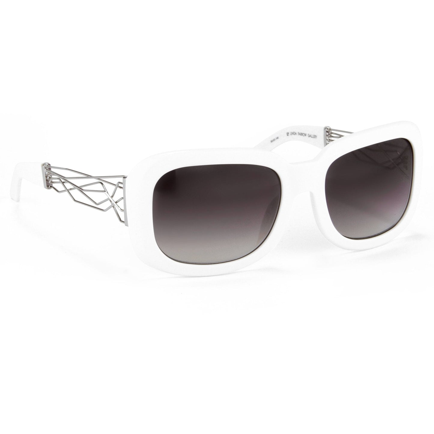 Prabal Gurung Sunglasses Rectangle White and Grey