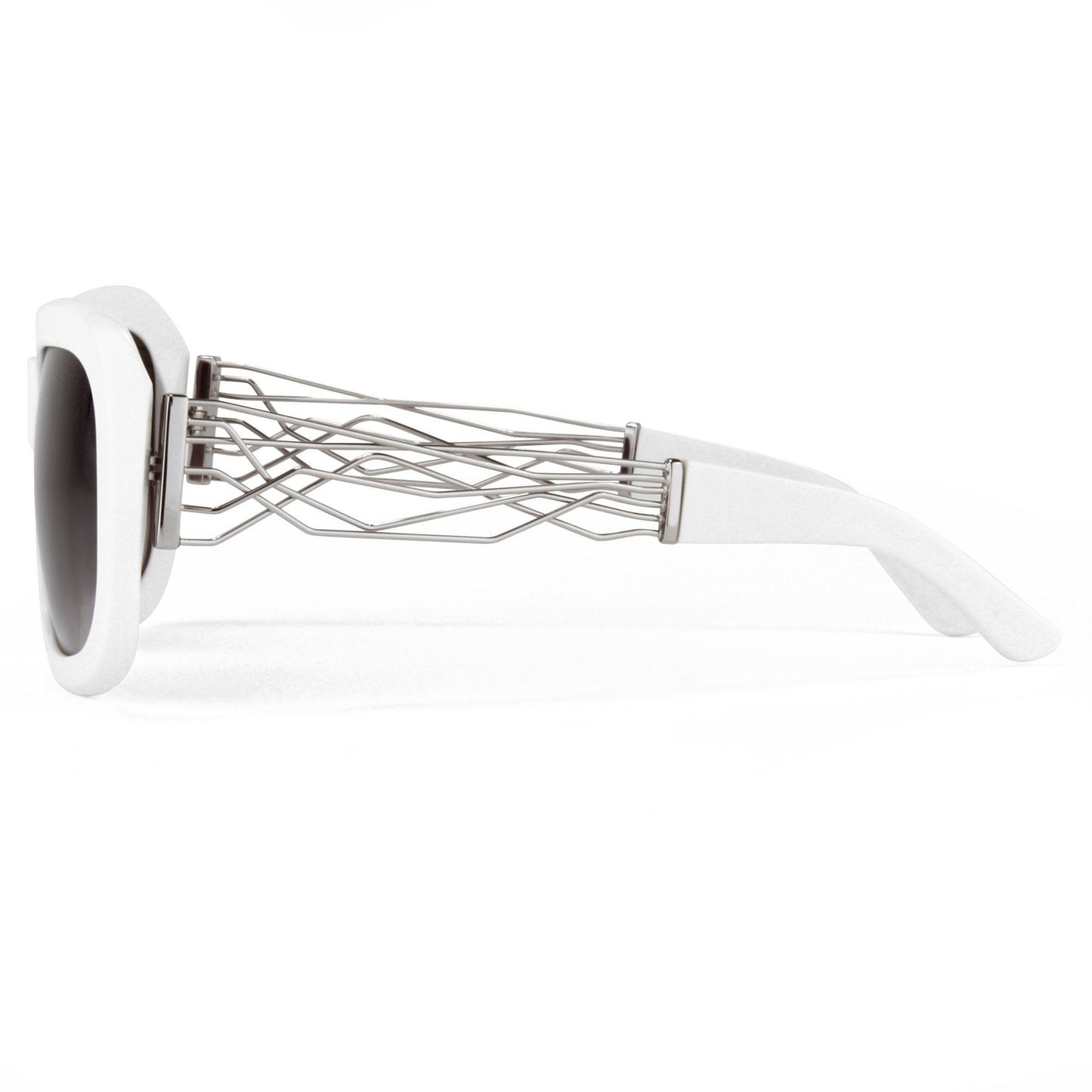 Prabal Gurung Sunglasses Rectangle White and Grey