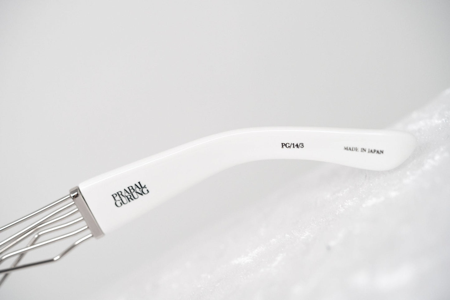 Prabal Gurung Sunglasses Rectangle White and Grey