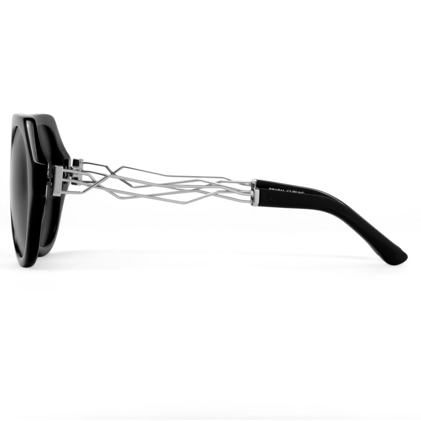 Prabal Gurung Sunglasses Round Black and Grey
