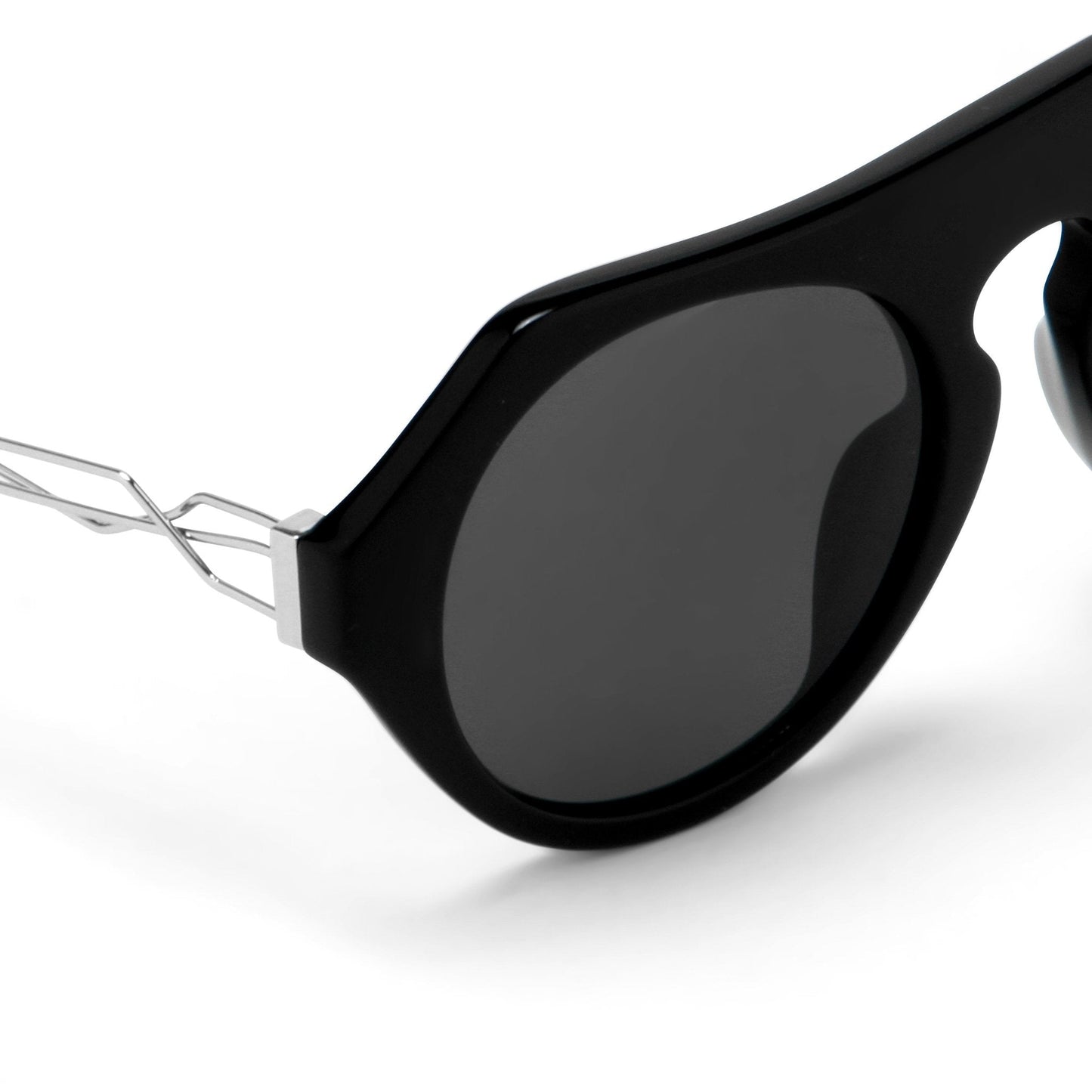 Prabal Gurung Sunglasses Round Black and Grey