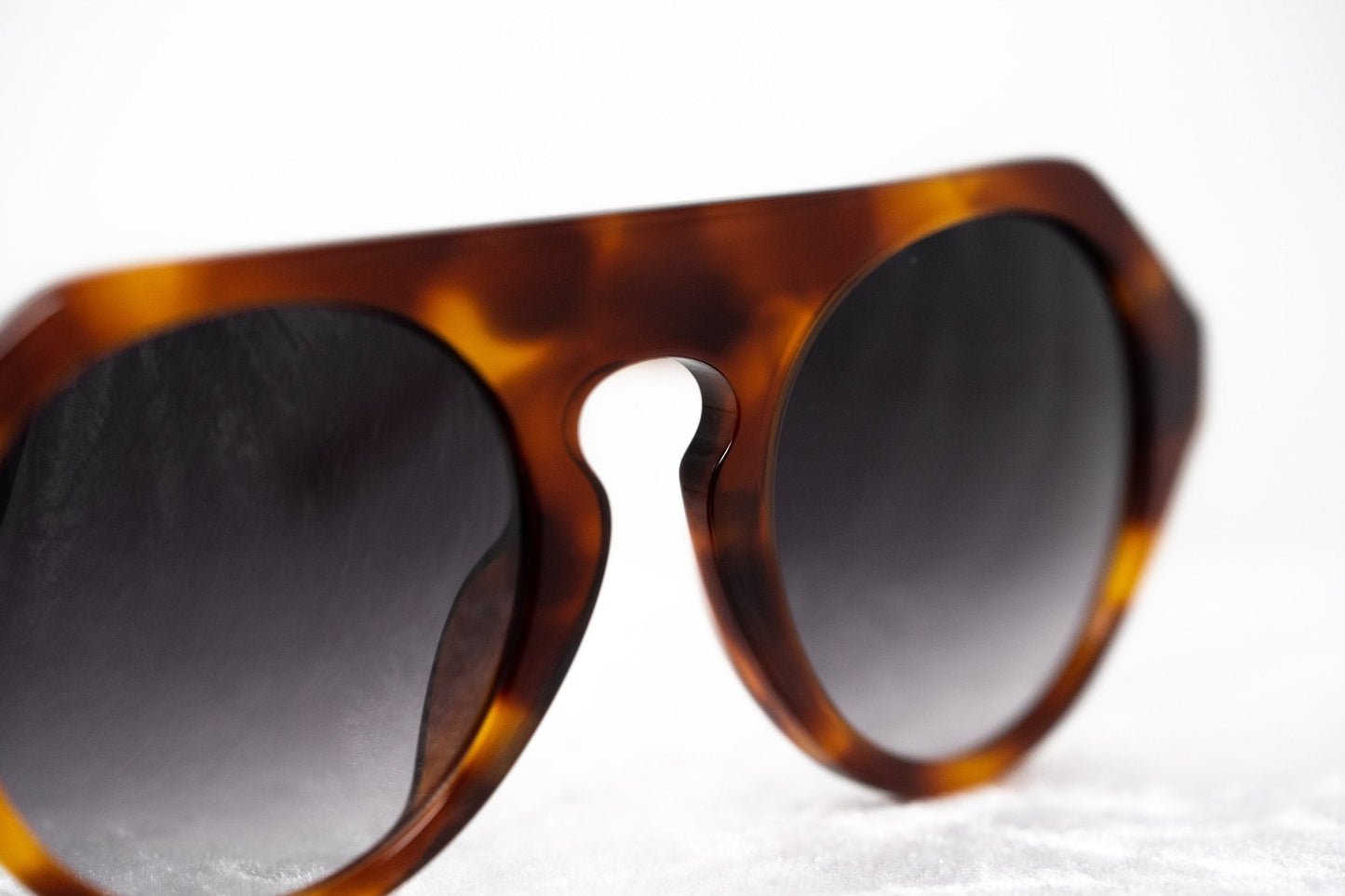 Prabal Gurung Sunglasses Round Tortoise Shell and Grey PG15C2SUN