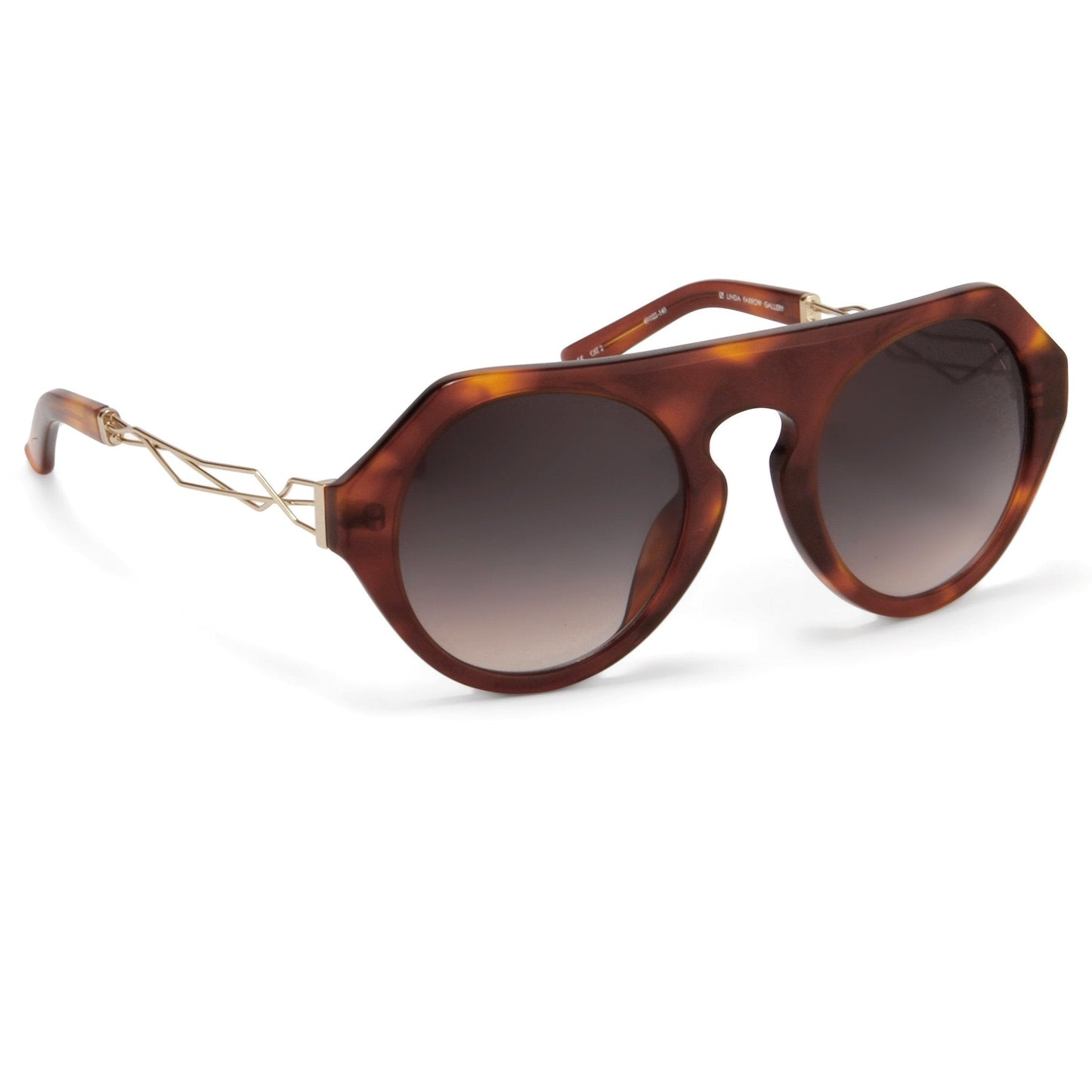 Prabal Gurung Sunglasses Round Tortoise Shell and Grey PG15C2SUN