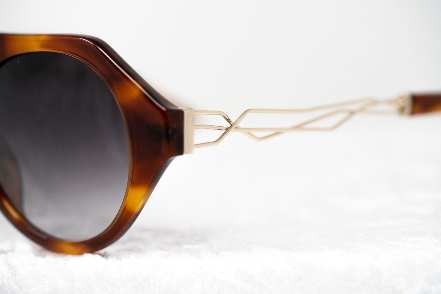 Prabal Gurung Sunglasses Round Tortoise Shell and Grey PG15C2SUN