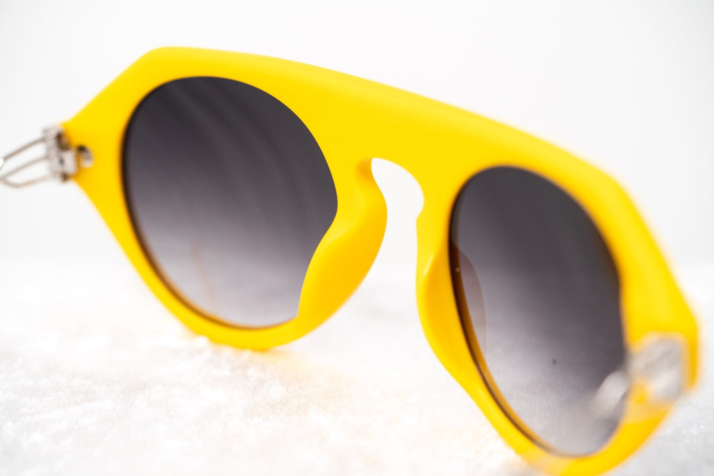 Prabal Gurung Sunglasses Round Yellow and Grey