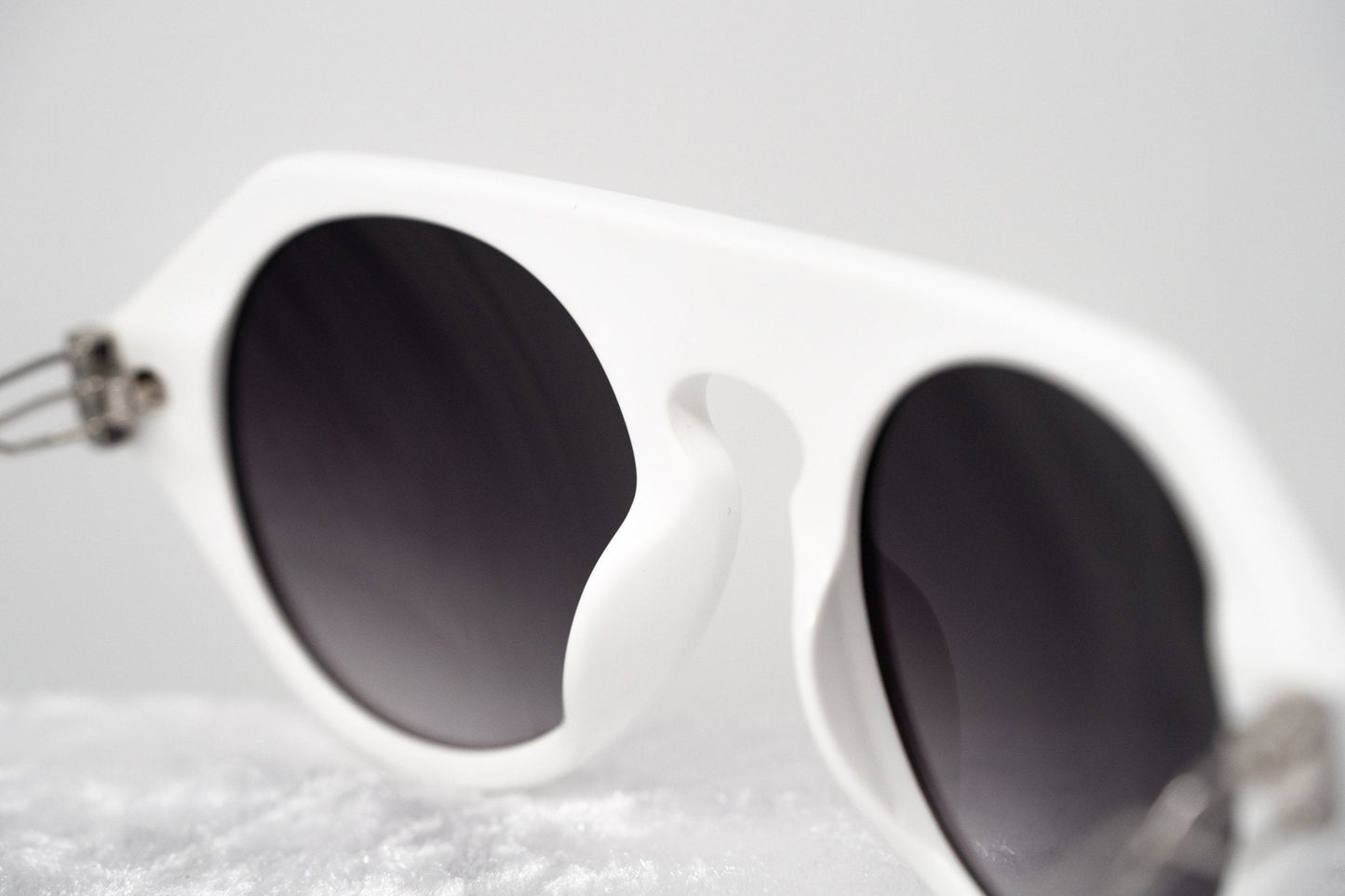 Prabal Gurung Sunglasses Round White and Grey