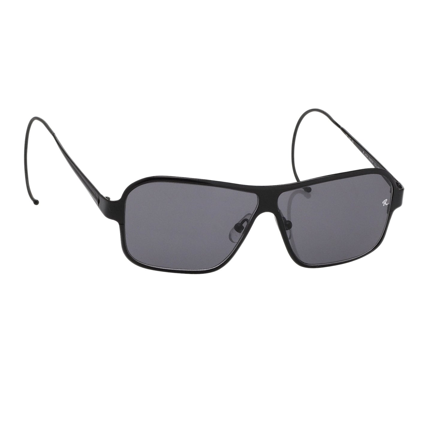 Raf Simons Sunglasses Size Extra Small Rectangular Black and Grey