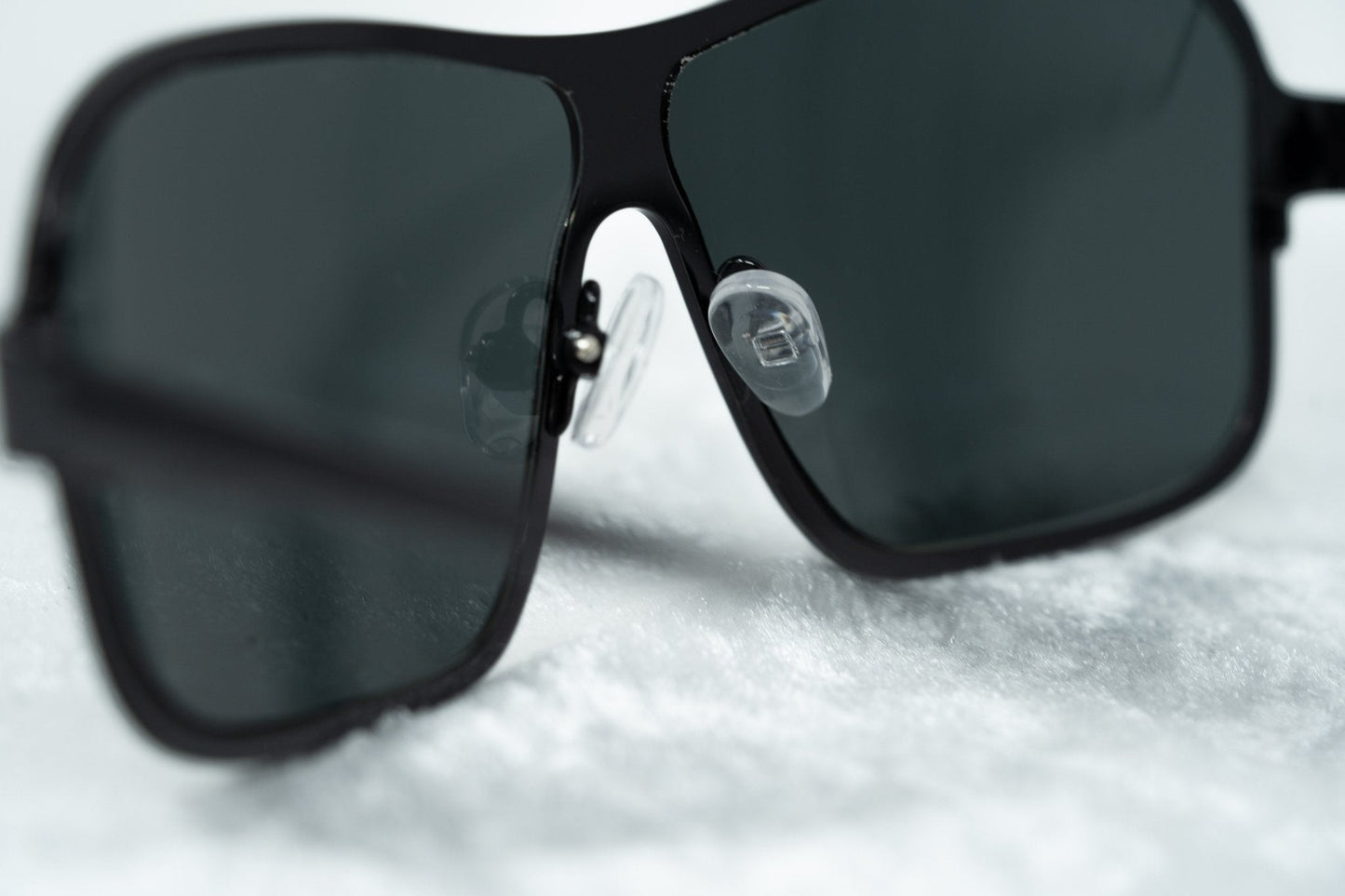 Raf Simons Sunglasses Size Extra Small Rectangular Black and Grey