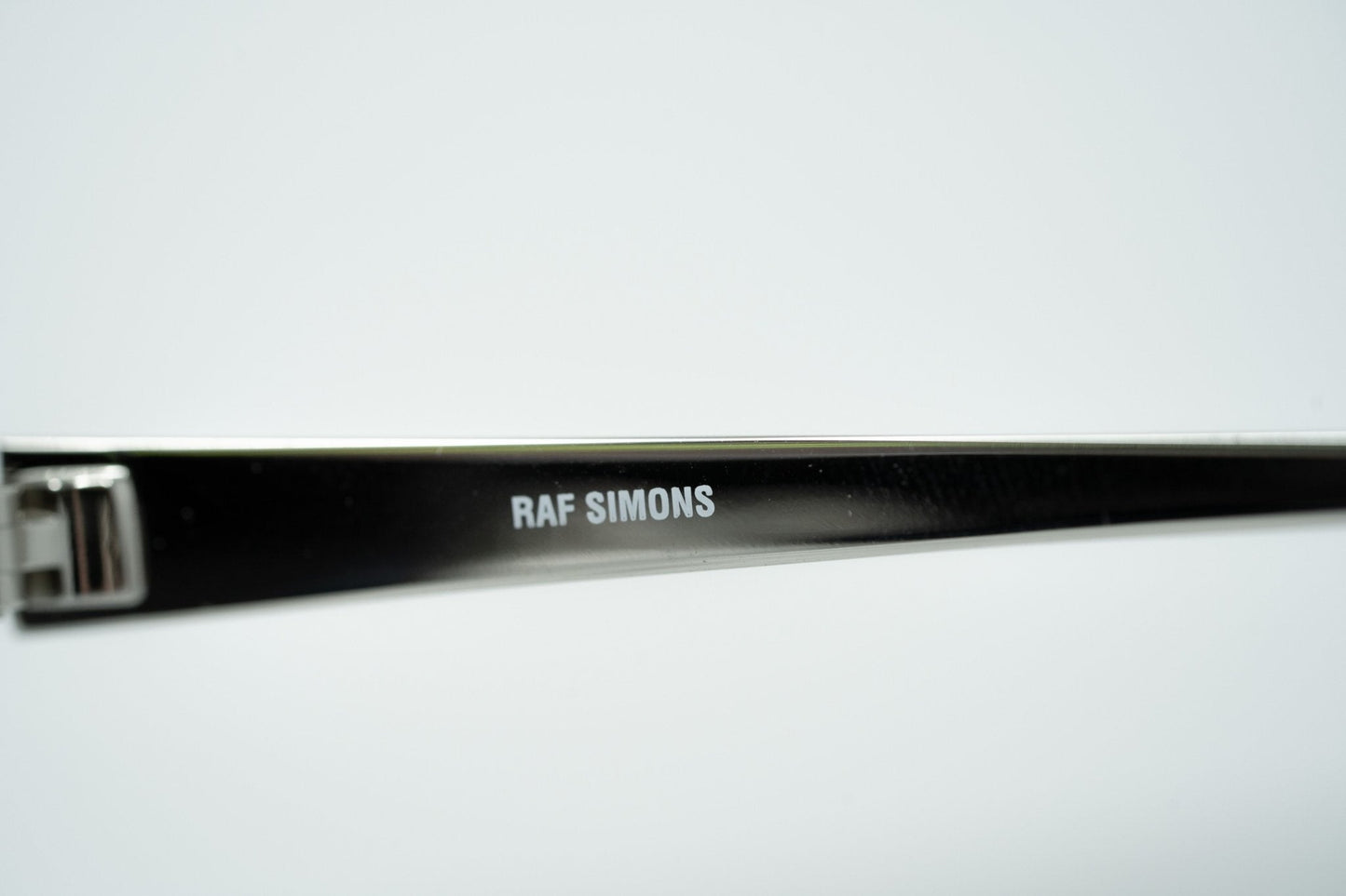 Raf Simons Sunglasses Size Extra Small Rectangular Silver and Grey