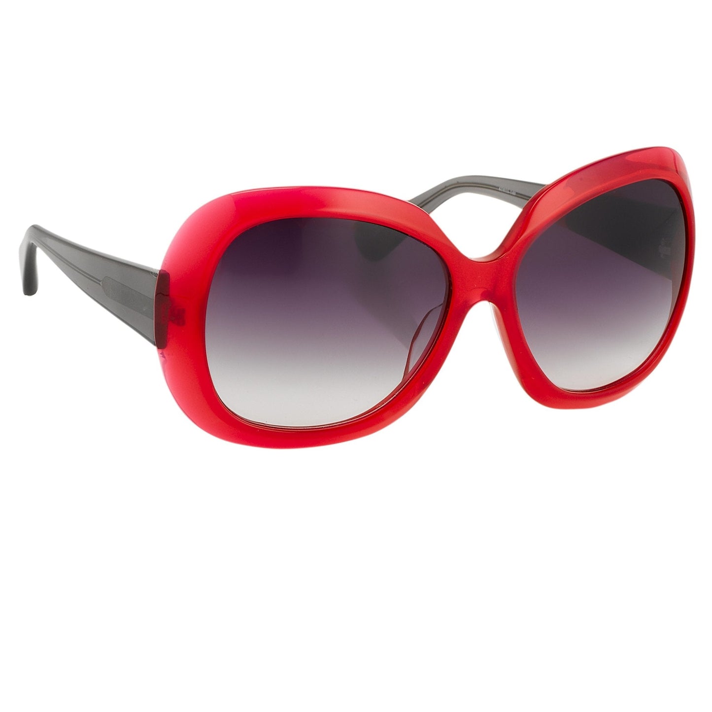 Rue De Mail Sunglasses Oversized Red and Grey