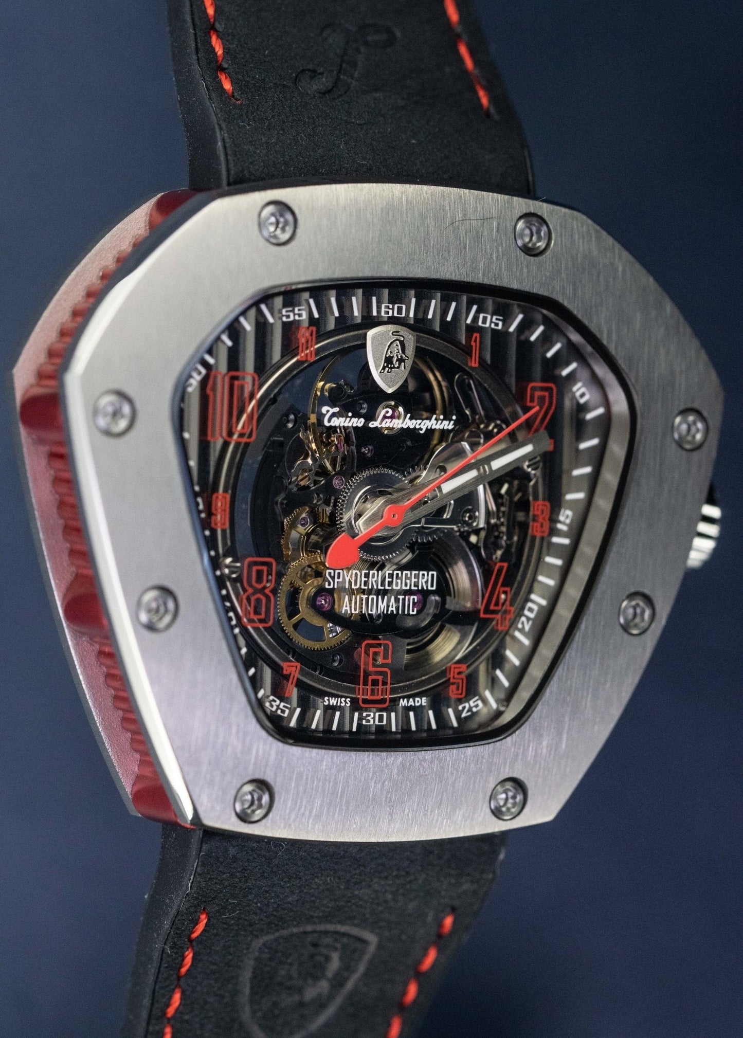 Tonino Lamborghini Spyderleggero Skeleton Watch Red TLF-T06-2