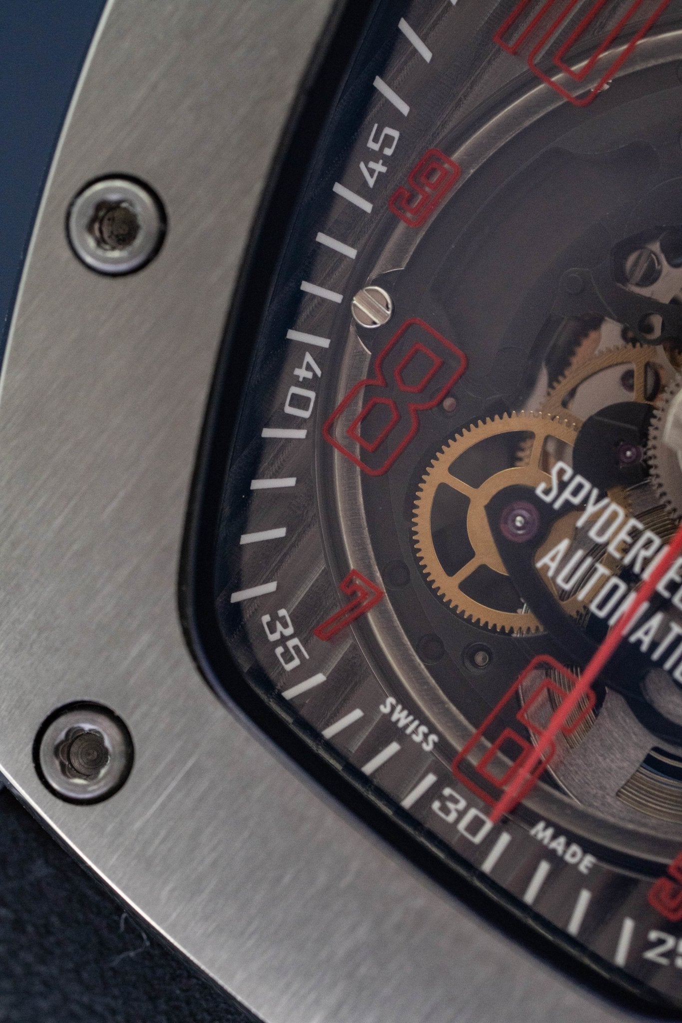 Tonino Lamborghini Spyderleggero Skeleton Watch Red TLF-T06-2
