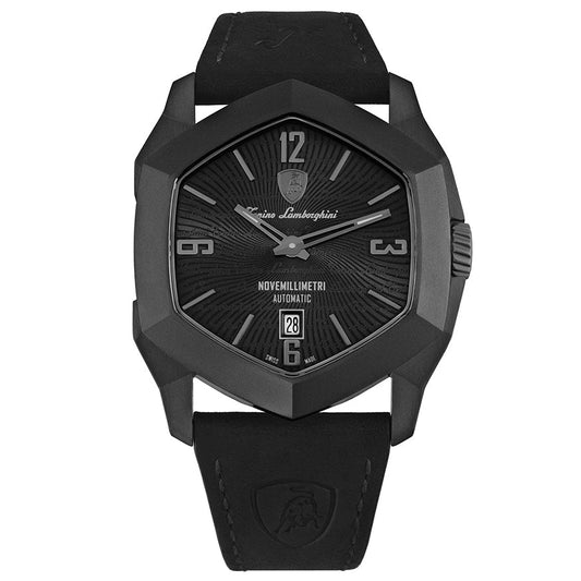Tonino Lamborghini Men's Automatic Watch NOVEMILLIMETRI Black TLF-T08-2