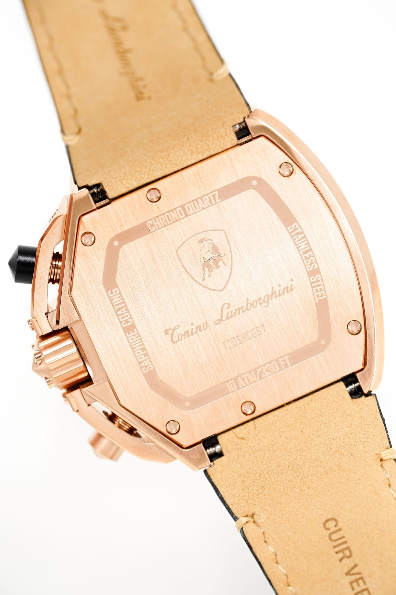 Tonino Lamborghini Men's Chronograph Watch Spyder Horizontal Rose Gold T20SH-C