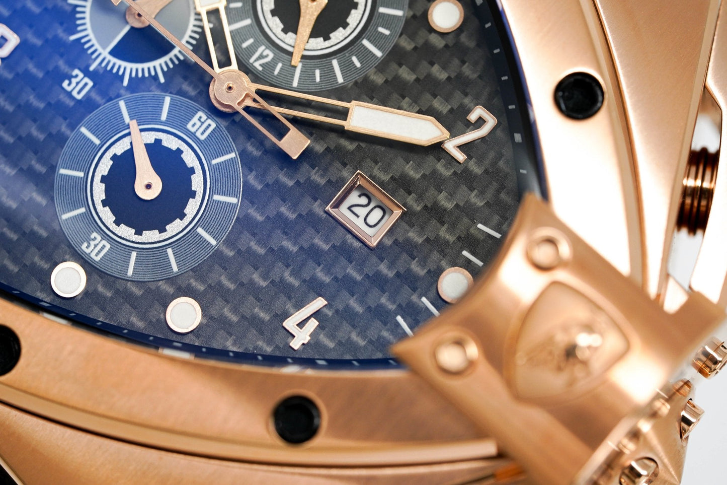 Tonino Lamborghini Men's Chronograph Watch Spyder Horizontal Rose Gold T20SH-C