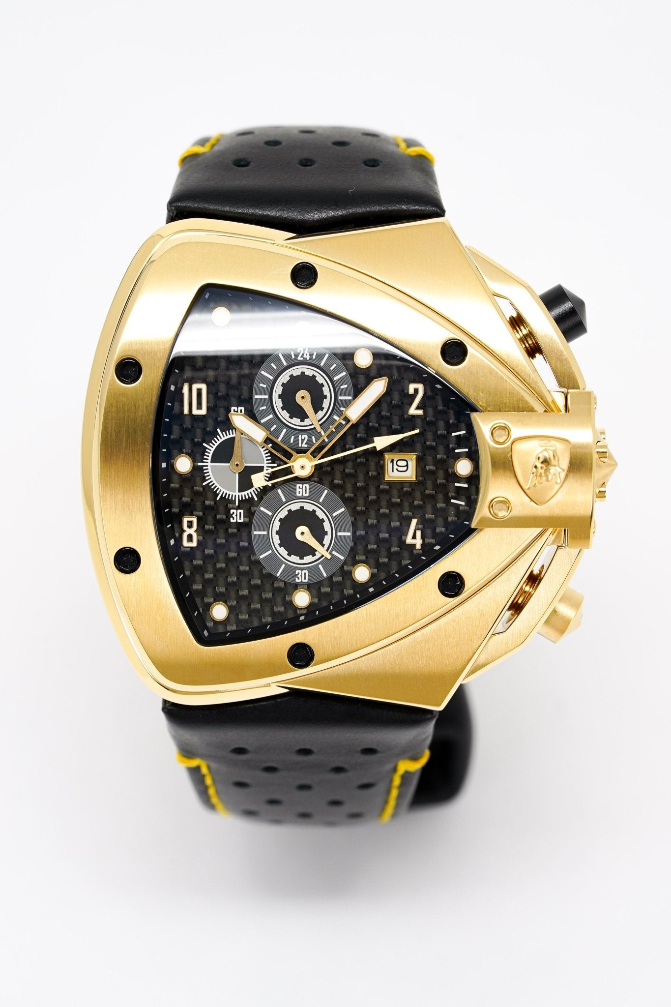 Tonino Lamborghini Men's Chronograph Watch Spyder Horizontal Yellow Gold T20SH-B