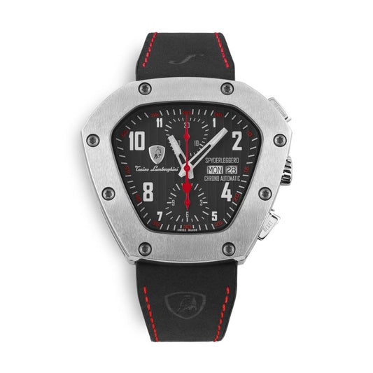 Tonino Lamborghini Spyderleggero Chronograph Watch Day Date Red TLF-T07-2