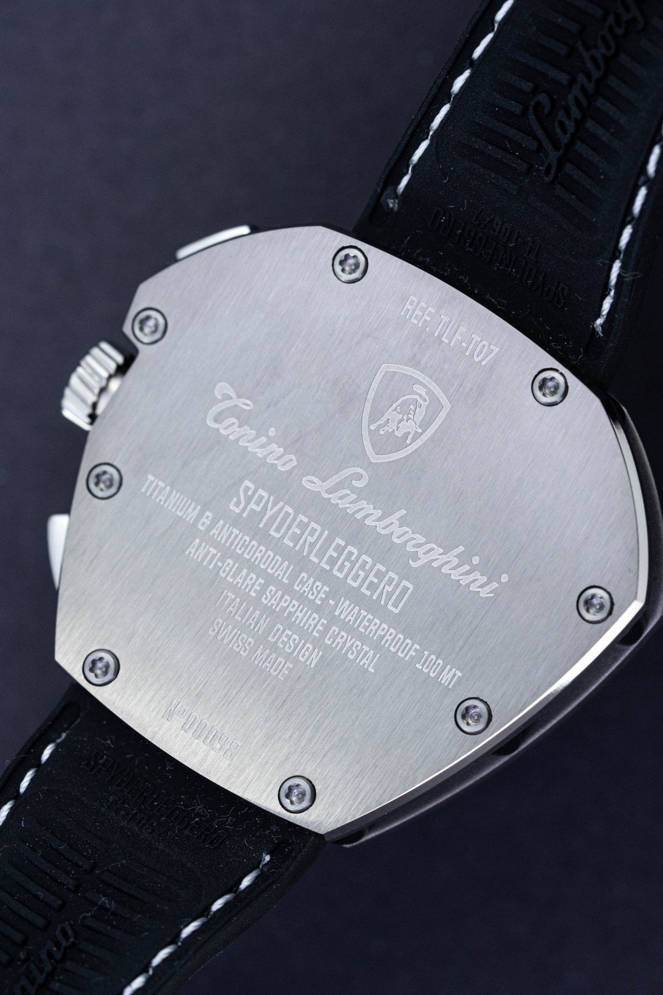 Tonino Lamborghini Spyderleggero Chronograph Watch Day Date Titanium TLF-T07-1