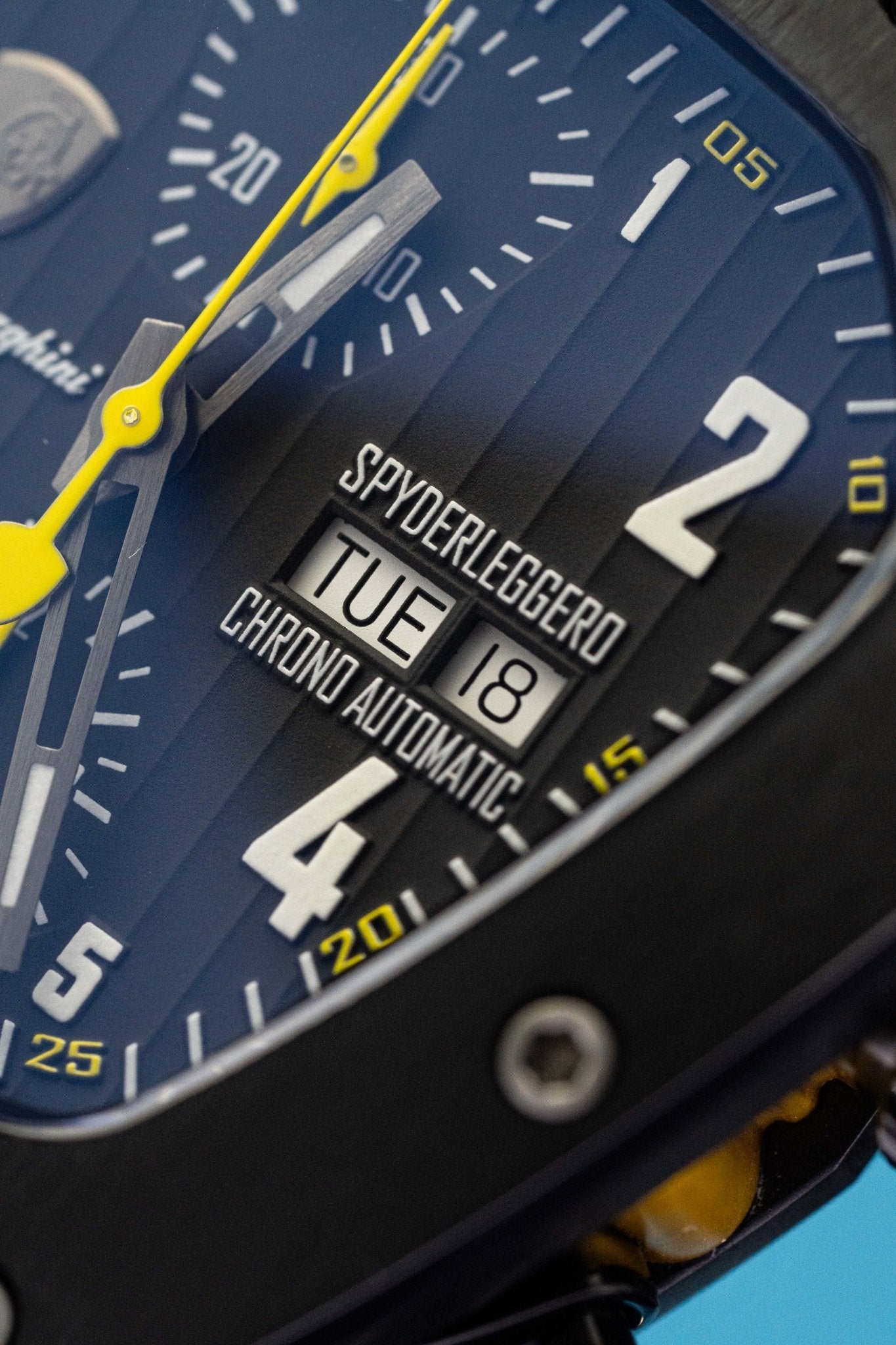 Tonino Lamborghini Spyderleggero Chronograph Watch Day Date Yellow TLF-T07-3