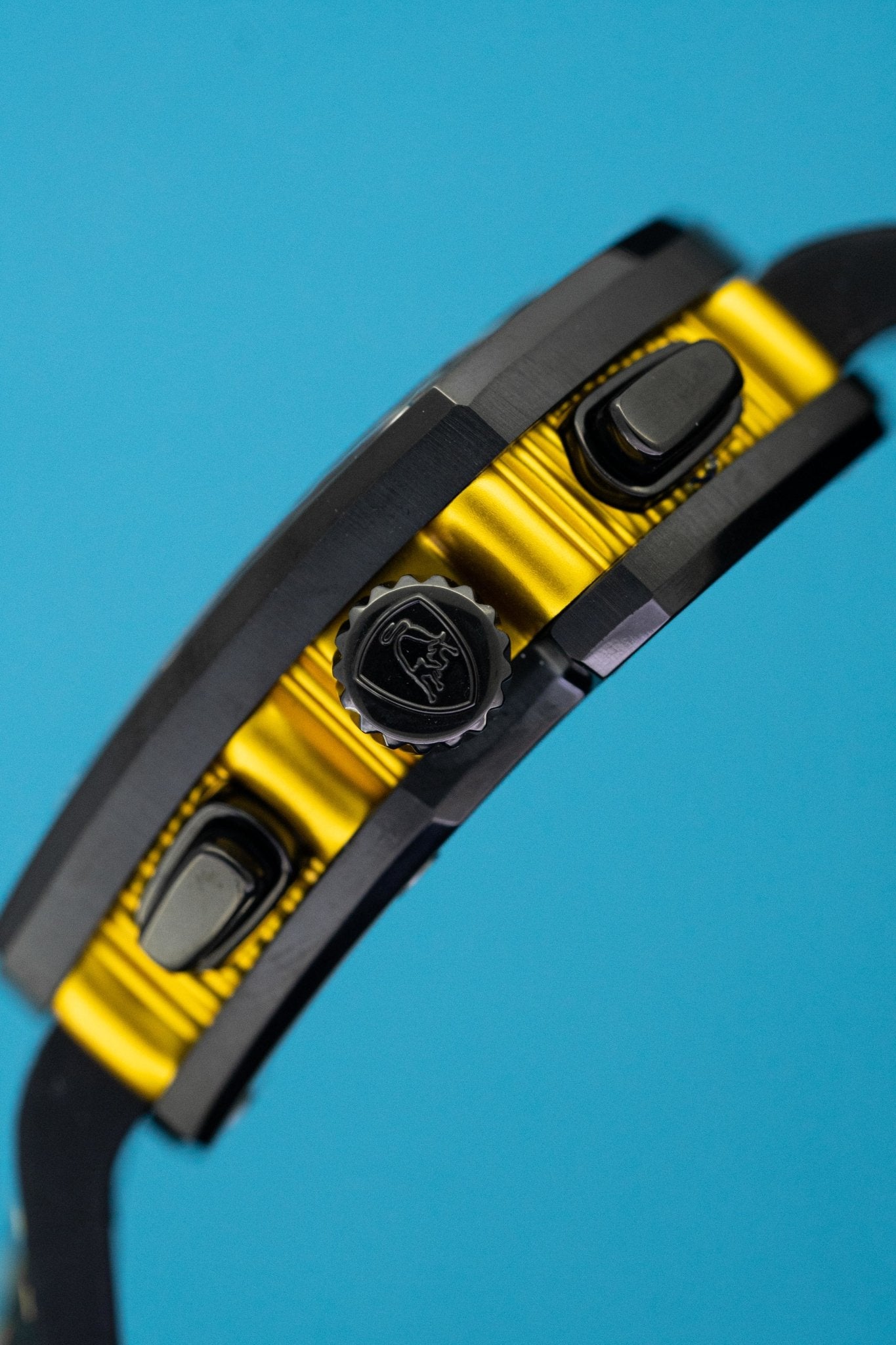 Tonino Lamborghini Spyderleggero Chronograph Watch Day Date Yellow TLF-T07-3
