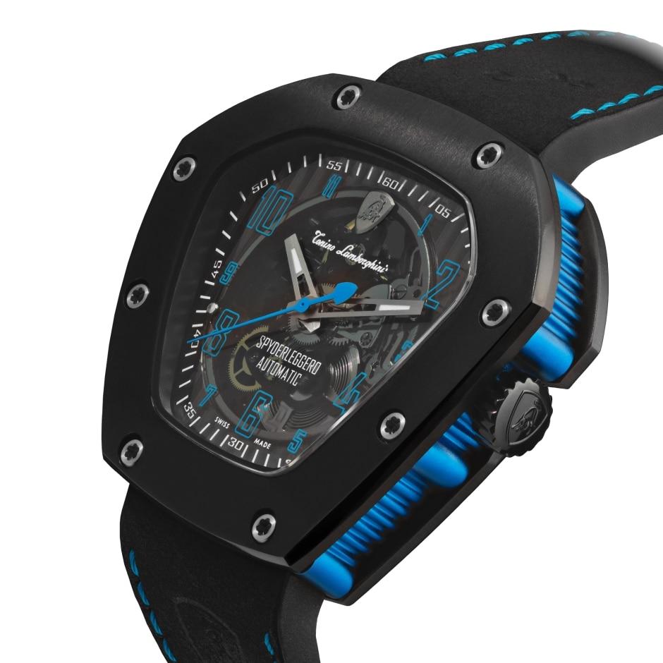 Tonino Lamborghini Spyderleggero Skeleton Watch Blue TLF-T06-4