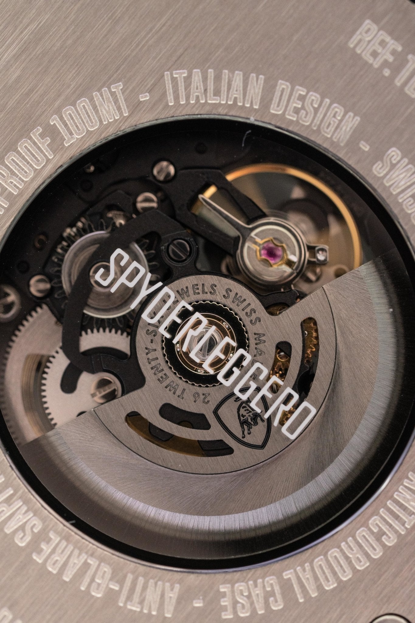 Tonino Lamborghini Spyderleggero Skeleton Watch Titanium TLF-T06-1