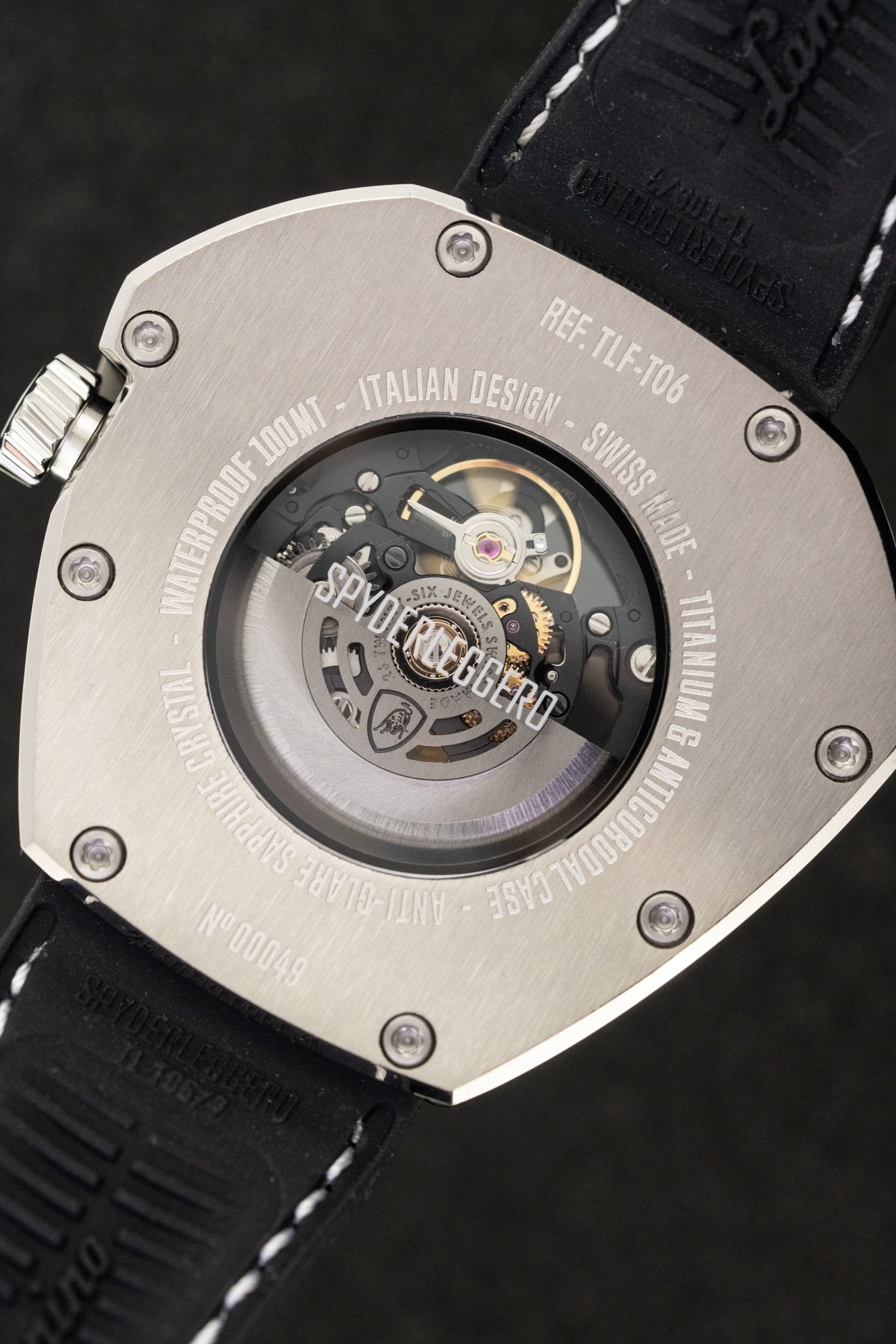 Tonino Lamborghini Spyderleggero Skeleton Watch Titanium TLF-T06-1