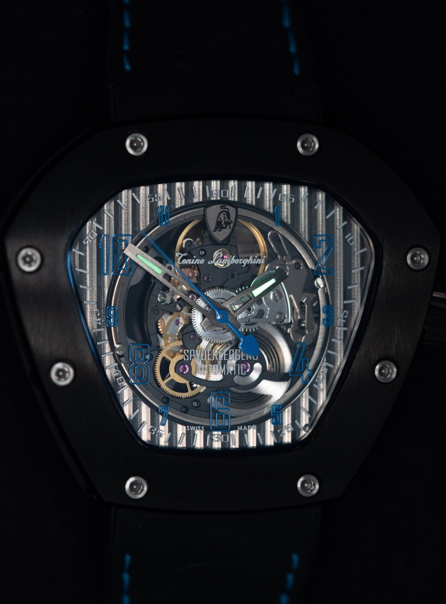 Tonino Lamborghini Spyderleggero Skeleton Watch Titanium TLF-T06-1