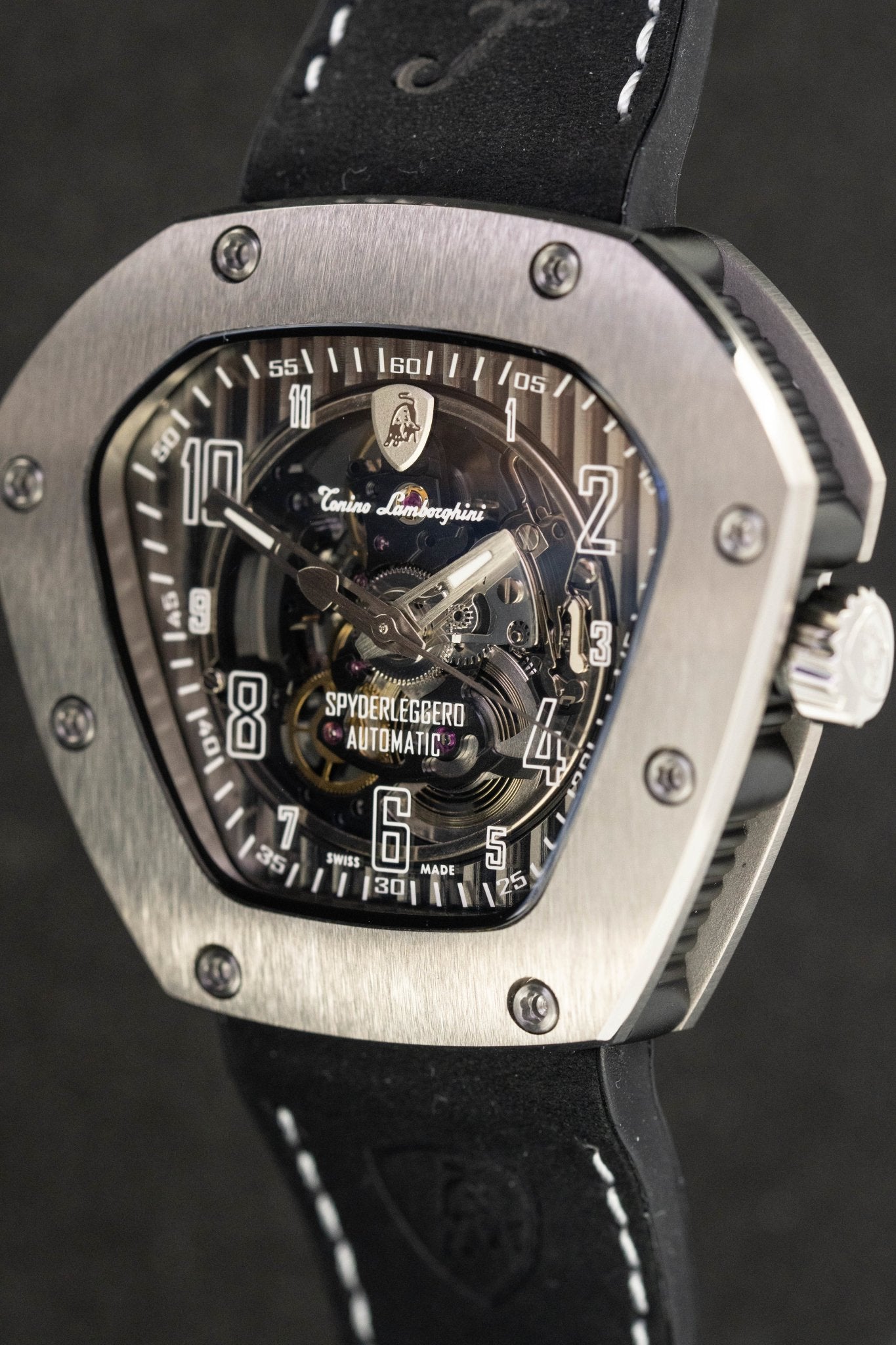 Tonino Lamborghini Spyderleggero Skeleton Watch Titanium TLF-T06-1