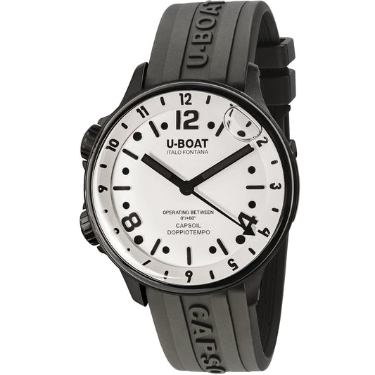 U-Boat Watch Capsoil Doppiotempo 45 DLC White Rehaut 8889/B